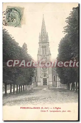 Cartes postales Forges les Eaux S Inf l'eglise