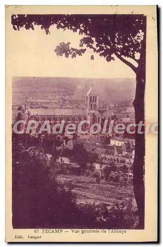 Cartes postales Fecamp Vue generale de l'Abbaye