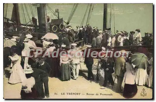 Cartes postales Le Treport Retour de Promenade