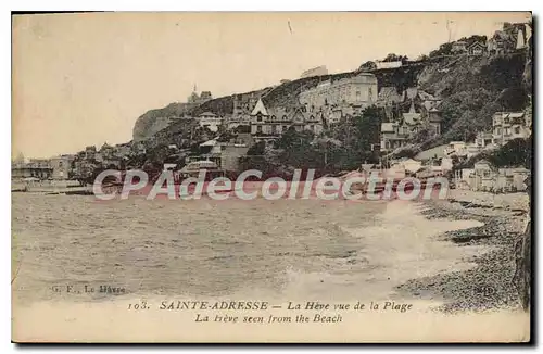 Cartes postales Sainte Adresse La Heve vue de la Plage