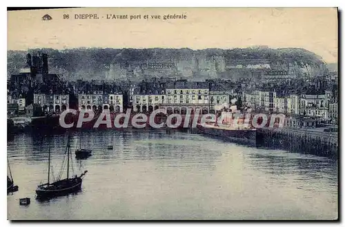 Ansichtskarte AK Dieppe l'Avant port et vue generale