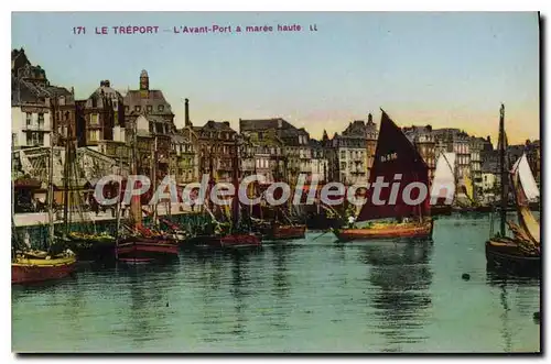 Cartes postales Le Treport l'Avant Port a maree haute