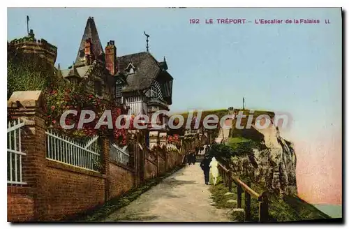 Cartes postales Le Treport l'Escaller de la Falaise