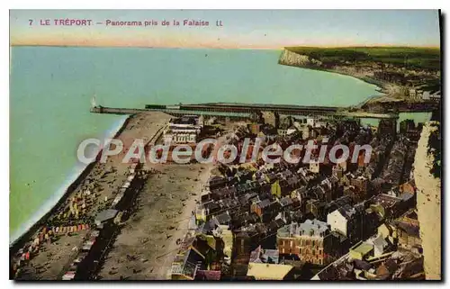 Cartes postales Le Treport Panorama pris de la Falaise