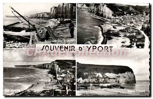 Cartes postales Yport Seine Matirime Vue Generale Falaise Chicard