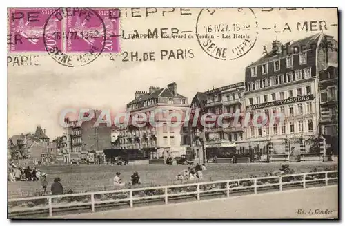 Cartes postales Dieppe Boulevard de Verdun Les Hotels