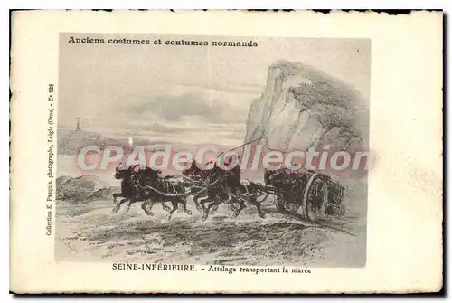 Cartes postales Seine Inferieure Attelage transportant la maree