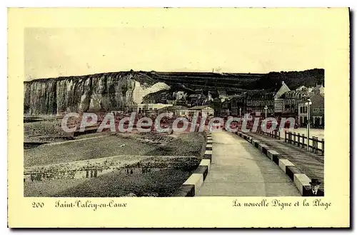 Cartes postales Saint Valery en Caux La nouvelle Digue et la Plage