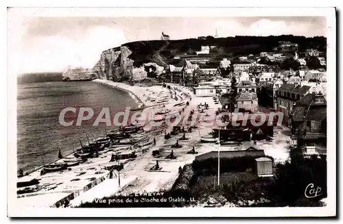 Ansichtskarte AK Etretat Vue prise de la Cloche du Diable