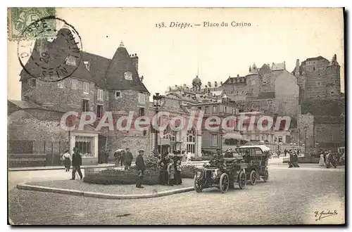 Cartes postales Dieppe Place du Casino