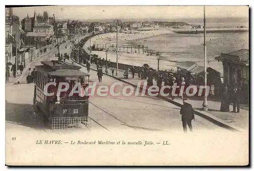 Ansichtskarte AK Le Havre Le Boulevard Maritime et la nouvelle Jetee