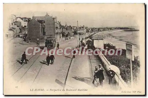 Cartes postales Le Havre Perspective du Boulevard Maritime