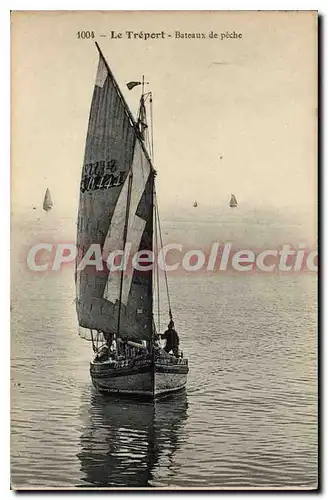 Cartes postales Le Treport Bateaux de peche