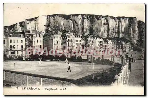 Ansichtskarte AK Le Treport l'Esplanade tennis