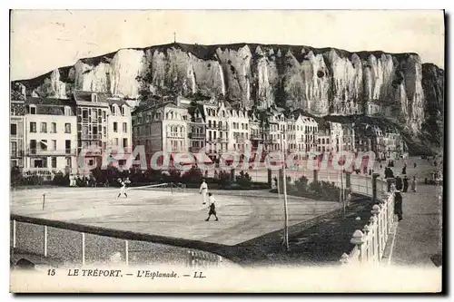 Cartes postales Le Treport l'Esplanade tennis