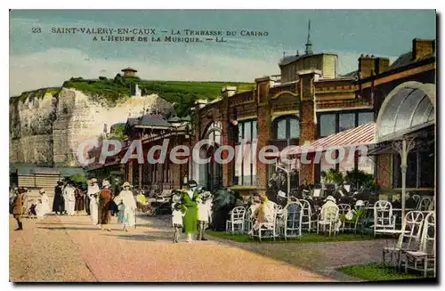 Cartes postales Saint Valery en Caux La Terrasse du Casino � l'Heure de la Musique