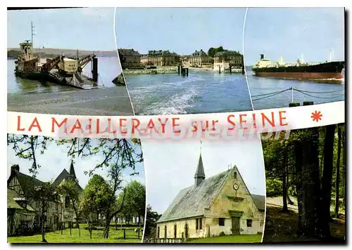 Moderne Karte La Mailleraye sur Seine Seine Maritime