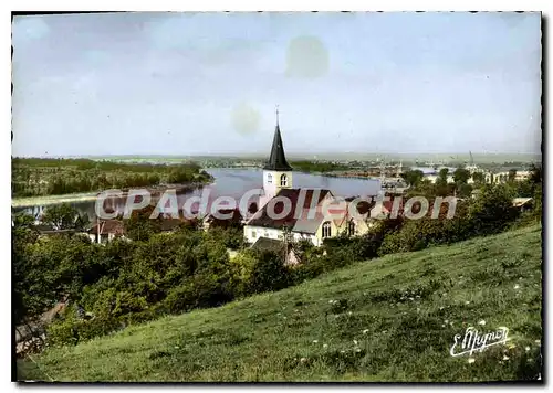 Moderne Karte Le Trait S Mme l'Eglise et la Vallee de la Seine