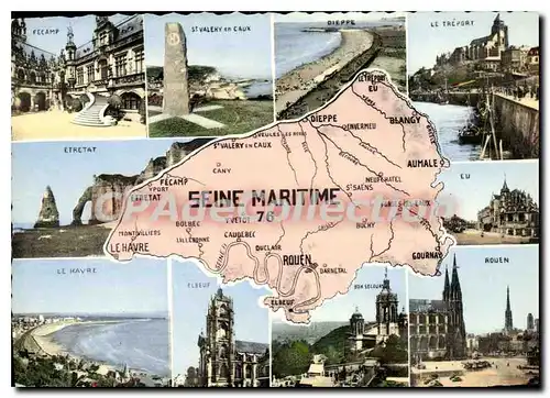 Cartes postales moderne La Seine Maritime Fecamp Etretat Le Havre Dieppe Rouen Gournay Aumale