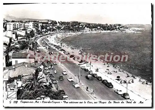 Ansichtskarte AK Cagnes sur Mer Cros de Cagnes Vue aerienne sur le Cros ses Plages du Bord de Mer