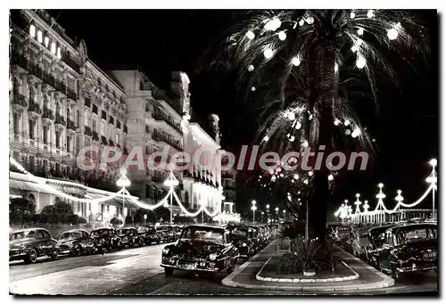 Cartes postales La Cote d'Azur Nice La Promenade des Anglais la nuit