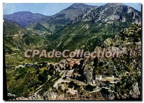 Cartes postales Ste Agnes Alpes Mar Le village du littoral le plus haut d'Europe Vue generale aerienne le Righi