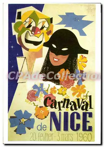 Cartes postales Comite des Fetes de Nice carnaval 1960