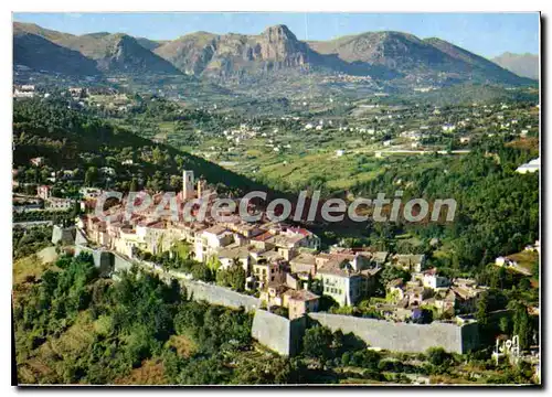 Cartes postales Couleurs et Lumiere de France La Cote d'Azur miracle de la nature Saint paul de Vence Vue genera