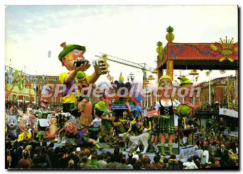 Cartes postales Carnaval de Nice Boire Rire et Manger