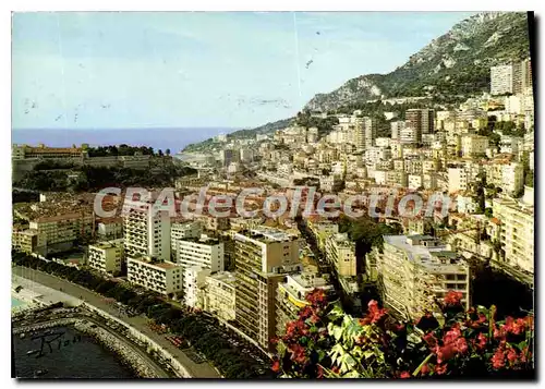 Cartes postales La Cote d'Azur Principaute de Monaco Vue generale sur la Condamine et le Palais Princier