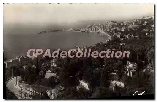 Cartes postales moderne La Cote D'Azur Menton A M Boulevard Garavan et vue d'ensemble de la Ville