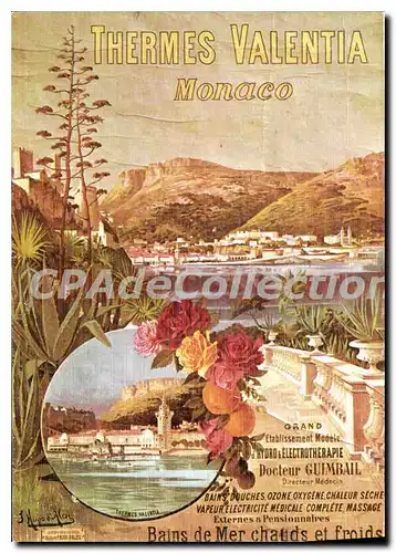 Cartes postales moderne Thermes Valentia Monaco