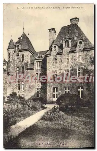 Cartes postales Chateau de Kerjean Facade Nord Ouest