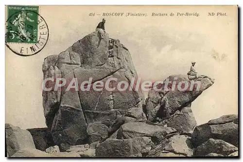 Cartes postales Roscoff Finistere Rochers de Per Haridy