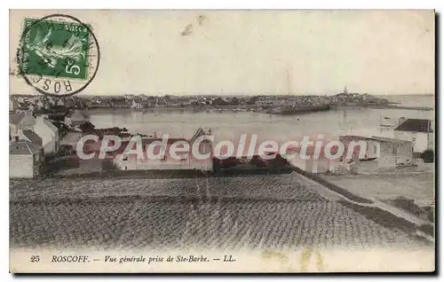 Cartes postales Roscoff Vue generale prise de Ste Barbe