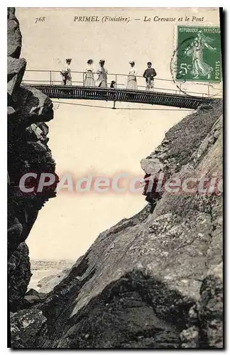 Cartes postales Primel Finistere La Crevasse et le Pont