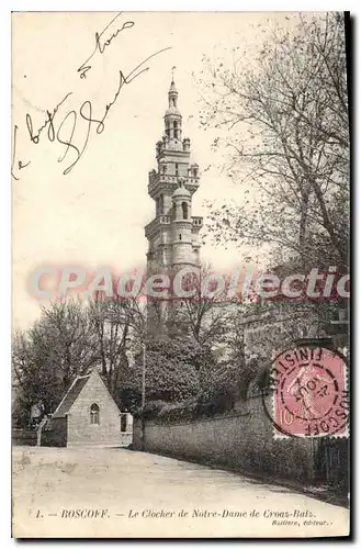 Cartes postales Roscoff Le Clocher de Notre Dame de Croaz-Batz