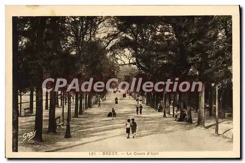 Cartes postales Brest Le Cours d'Ajot