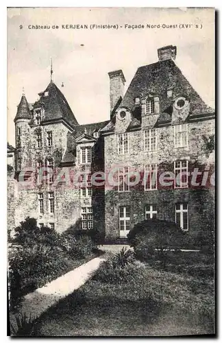 Cartes postales Chateau de Kerjean Finistere Facade Nord Ouest