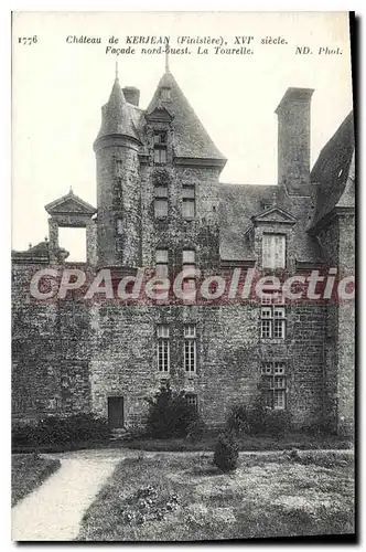 Cartes postales Chateau de Kerjean Finistere Facade Nord Ouest La Tourelle