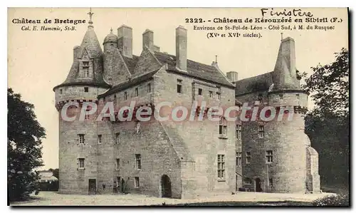 Cartes postales Finistere Chateau de Kerouzere en Sibiril F