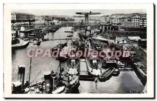 Cartes postales Brest Le Port de Guerre et le Pont National