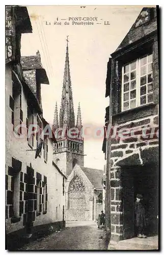 Cartes postales Pont Croix La Rue du Presbytere