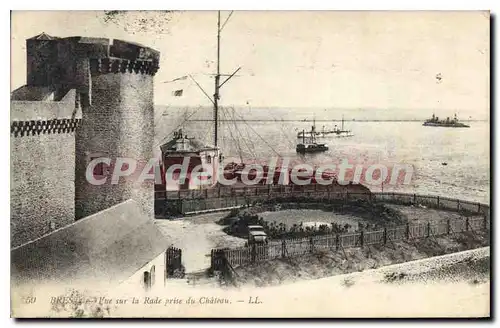 Cartes postales Brest Vue sur la Rade prise du Chateau