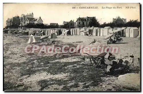 Ansichtskarte AK Concarneau La Plage du Fort