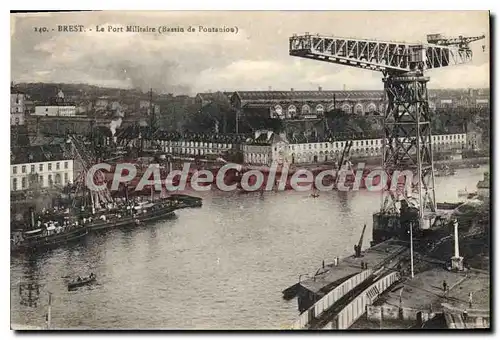 Cartes postales Brest Le Port Militaire bassin de Pontaniou