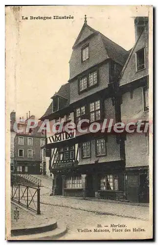 Cartes postales Morlaix Vieilles Maisons Place des Halles