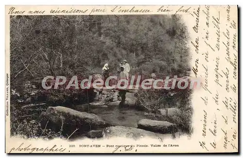 Ansichtskarte AK Pont Aven Pont rustique du Plessis Vallee de l'Aven