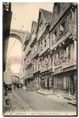 Cartes postales Morlaix Vieilles maisons rue de Guernisac