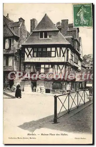 Cartes postales Morlaix maison place des Halles